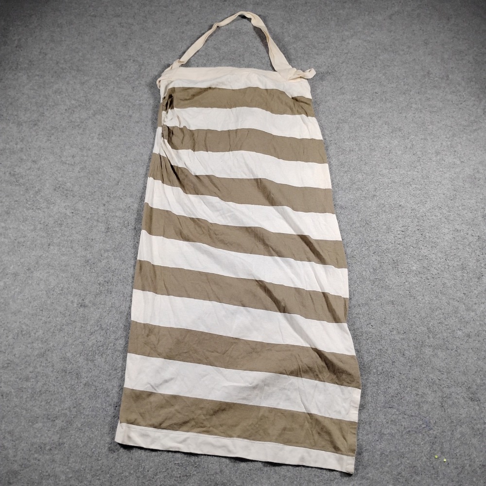 Vivienne Westwood Anglomania Women's Brown Striped Halter Asymmetrical Dress 40